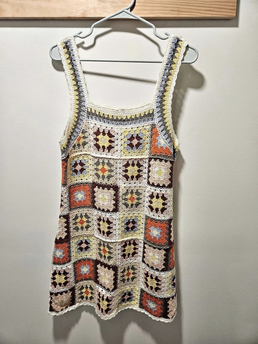 Crochet Dress Multicolor M/L Excellent Condition
